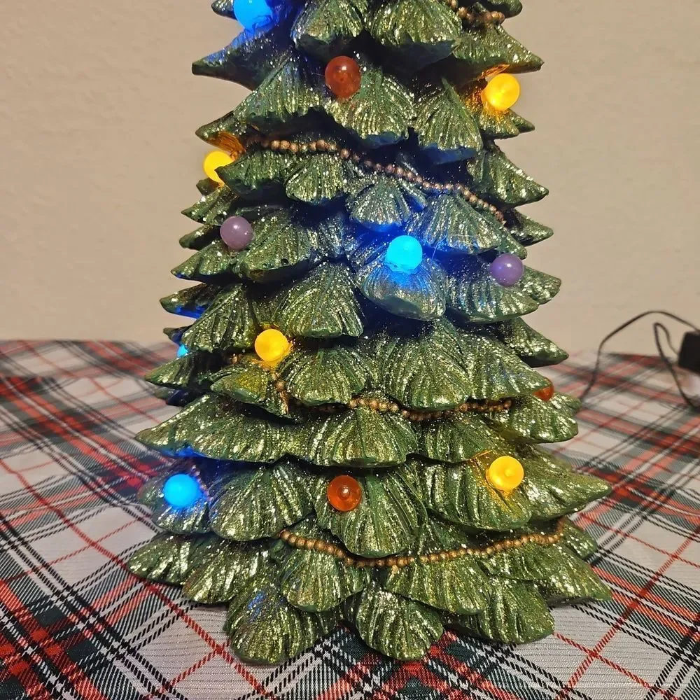 Festive LED Christmas Lighted Tree Table Decor